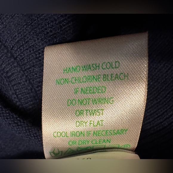 Lilly Pulitzer Navy Blue Cascade Open Front Shirley Ruffle Knit Cardigan Sz M - Picture 6 of 9